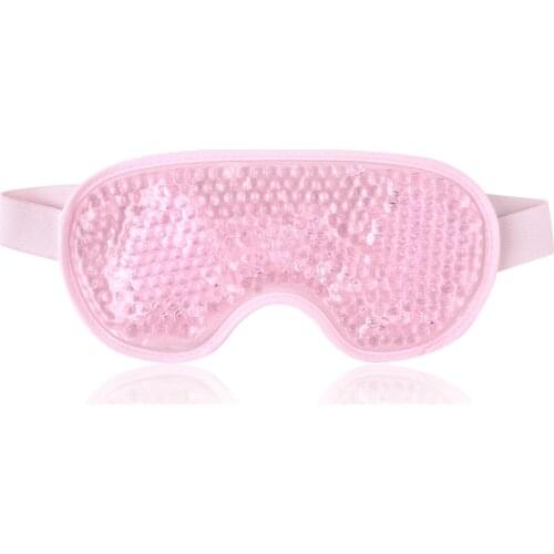 Cold Pack Eye Mask Reusable Beads for Hot Cold Therapy Soothing Relaxing Beauty Gel Eye Mask Sleeping Ice Goggles Sleeping Mask