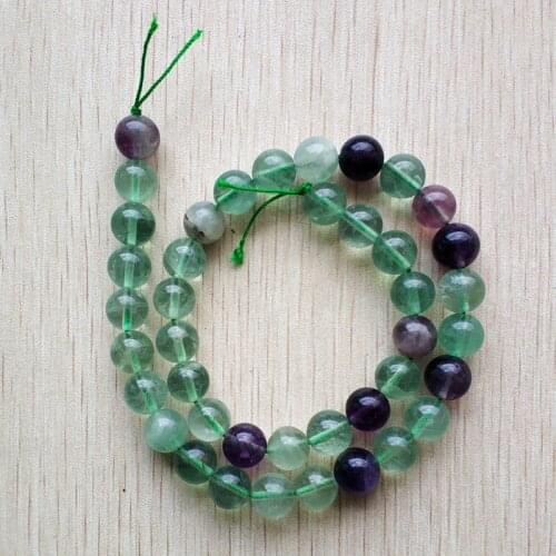 New Fashion natural green fluorite round shape loose 10mm beads for jewelry accessories making 40pcs/lot wholesale free shipping