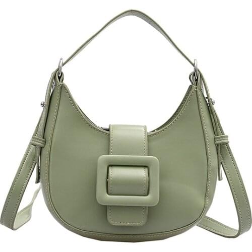 Newhotstacy Bag 07142021 Ladies fashion half moon bag saddle bag small bag Mini fashion bag