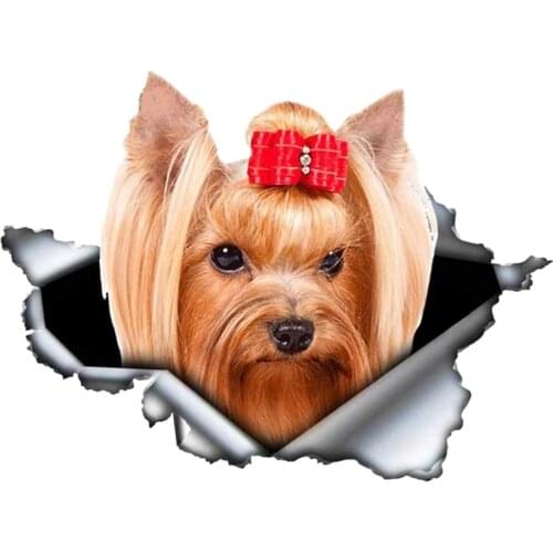Self-adhesive Decal YorkshireTerrier V1 Car Sticker Waterproof Auto Decors on Bumper Rear Window B0091