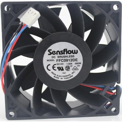 Genuine FFC0912DE 9038 12V 1.50A 9CM strong cooling fan industrial fan