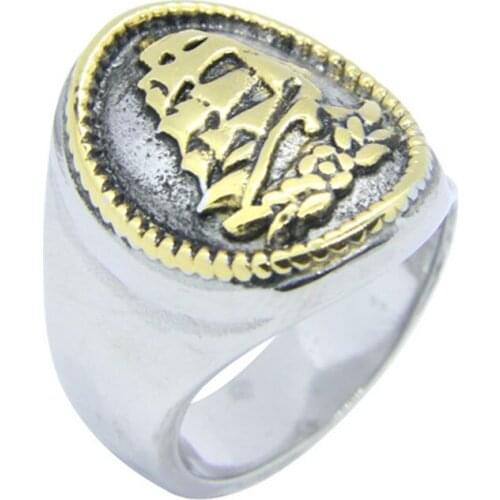 Rany&Roy Newest Ship Ring 316L Stainless Steel Fashion Jewelry Punk Style Cool Ring