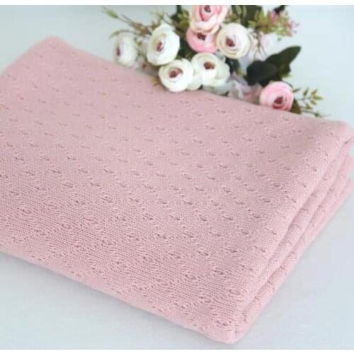 150 x 150cm Pink Reversible Stretch Knit Blanket Texture Bean Bag Posing Fabric Newborn Photography Backdrop Studio Photoshoot