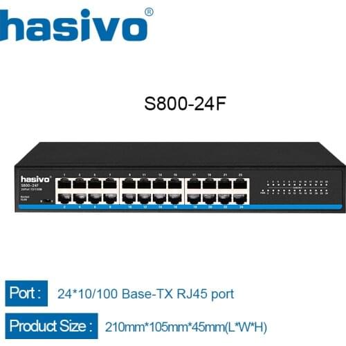 24 RJ45 Port Network Ethernet Switch 10/100Mbps Ethernet Switch LAN switch for ip camera