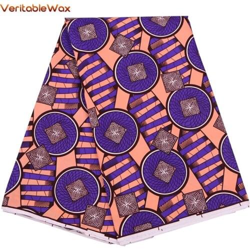 100% Polyester Wax Prints Fabric ankara african wax print fabric Wax High Quality 6 yards African Fabric for Party Dress FP6166