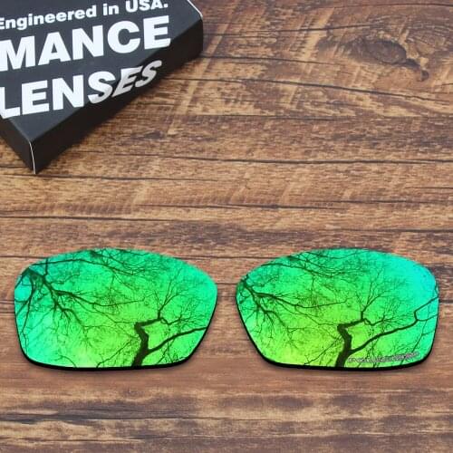 ToughAsNails Resist Seawater Corrosion Polarized Replacement Lenses for Oakley Hijinx Sunglasses Green Mirrored (Lens Only)