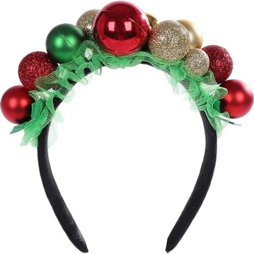 Comfortable Beautiful Creative Lovely Attractive Christmas Hairbands Bell Headband Party Hairbands