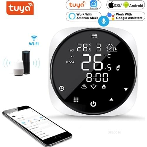 TUYA Smart Thermostat for Gas Boiler Water Electric Floor Heating Temperature Remote Controller Works with Google Home Alexa