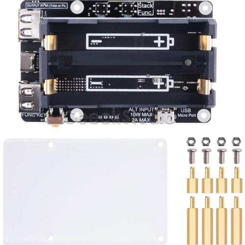 UPS Plus With RTC & Coulometer Power Supply Device Remote OTA Firmware Upgrade for Raspberry Pi 4B/3B