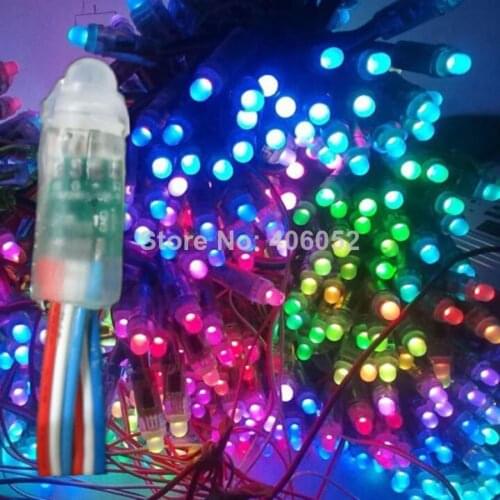 1000pcs/lot WS2801 led module waterproof ip68 DC5V RGB pixel string