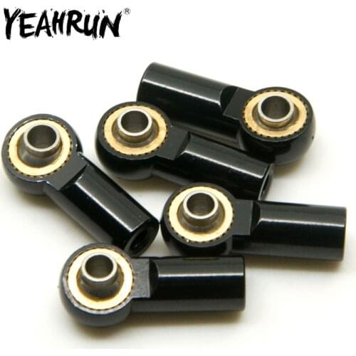 YEAHRUN 10/20pcs Aluminum M3 Metal Ball Head Holder For Axial SCX10 Link Rod End Ball Joint for 1/10 RC Car Truck Buggy Crawler