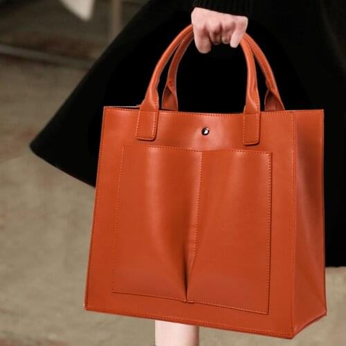 Genuine leather Women bag 2021 new fashion large-capacity Handbags shoulder messenger bag female cowhide portable tote bags