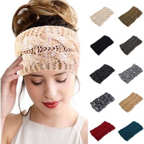 Fashion Keep Warm Knitting Headband Autumn And Winter Style Head Wrap Hairband For Girls