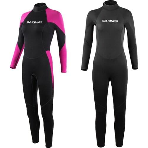Full-body Women 2mm Neoprene Wetsuit Surfing Swimming Diving Suit Triathlon Wet Suit Cold Water Scuba Snorkeling Spearfishing