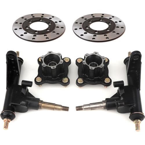 1 set 230mm Steering Knuckle Strut Spindle With Wheel Disc Hub Fit For kandi 110cc 150cc 200cc Go Kart Buggy Karting Bike Parts