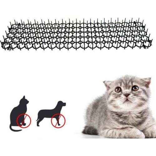 1Pcs 13cmx49cm Garden Prickle Strip Dig Stop Cat Repellent Deterrent Mat