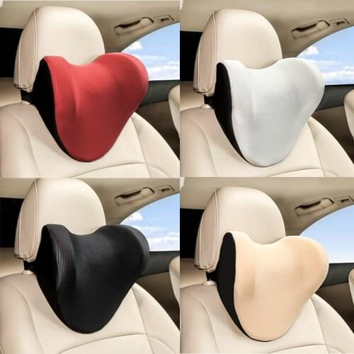 1PCS Car Neck Head Rest Pillow U Shape Single Headrest Pillows Neck Support Cushion Breathable Memory Foam For Car Accessories