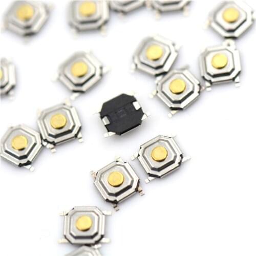 20pcs 4*4*1.5mm Light Touch Micro Switch Keys Button SMD 4pin Switch SMD4 ON/OFF Touch Button Touch