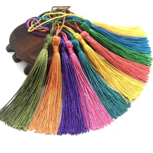 32pcs Polyester 13cm Silk Tassels Fringe Spike Tassels Hanging Curtains Mix Pick For Sewing Decor DIY Jewelry Making 32 Colors