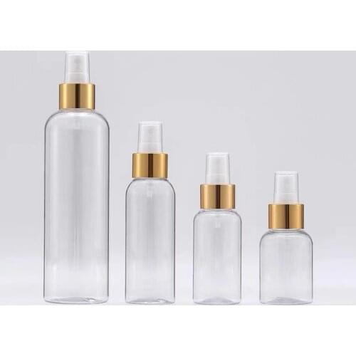 60-250ml Empty Transparent Plastic Bottle Portable Spray Bottle For Water Liquid Perfume Refillable Bottle Skin Care Tools