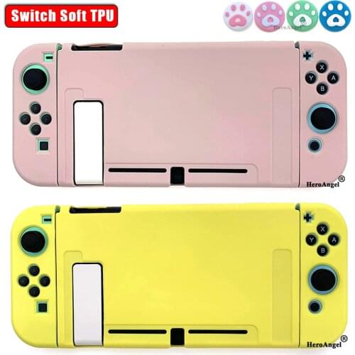 For Nintend Switch Case Controller Shell Pink Soft Cover Shell NS Game Console Protective Cover For Nintendo Switch Accessories