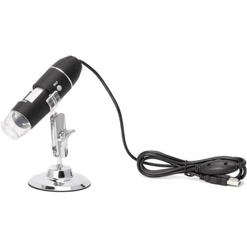 1600X USB Digital Microscope Camera Endoscope 8LED Magnifier with Metal Stand