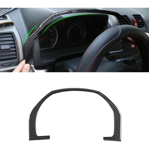 For Honda CRV 2007 2008 2009 2010 2011 Car Carbon Fiber Interior Steering Wheel Dashboard Panel Frame Cover Trim