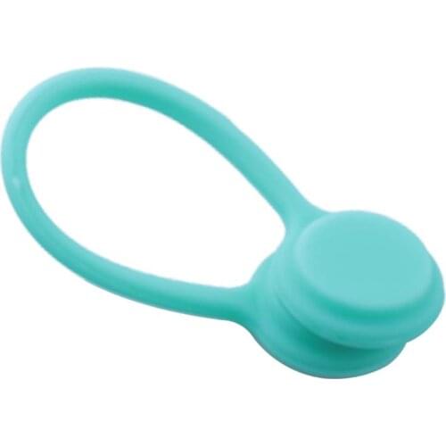 Elistooop Soft Silicone Magnetic Coil Earphone Cable Organizer Winder Cord Holder for Wired Earphone USB Cable