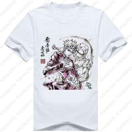 JOJOs Bizarre Adventure Golden Wind T-Shirt Short Sleeve Giorno Giovanna T shirts Cosplay Ink painting Tshirt Tops Tees