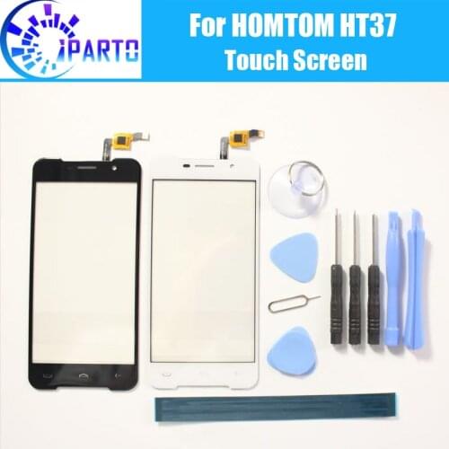 HOMTOM HT37 Touch Screen Panel 100% Guarantee Original Digitizer Glass Panel Touch Glass Replacement For HOMTOM HT37 5.0''+Tools