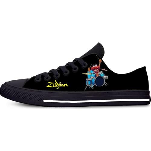 Muppet show Hot Fashion High Quality drummer Casual Cloth Shoes Low Top Breathable Lightweight Sneakers 3D Print For Men Women