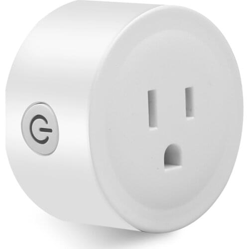 Mini Wifi Smart Plug Outlet Work with Alexa Google Home 110-240V Voice Control Socket with Surge Protector