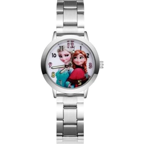 Cartoon Pretty style Childrens Watches Kids Student Girls boys Quartz Metal steel Wrist Watch JA114-118
