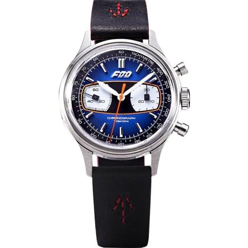 Men Speed Racing Chronograph Super C3 Luminous 38mm Acrylic Clock Army Pilot Mechanical Hand Wind Watches 1963 Seagull Movement