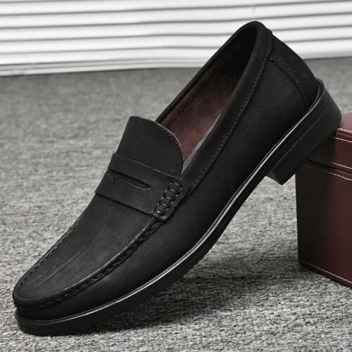 Men Dress Wedding Shoes Italian Style Designer Loafers Casual Business Genuine Leather Pointed Toe Wedding Shoes