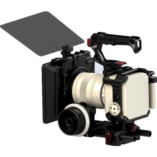 Hontoo Dslr Camera Cage Kit for Z-cam E2 Camera Top Handle Matte box Follow focus kit 15mm Baseplate