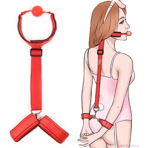 1Pcs Bondage Restraint Fetish Slave Handcuffs Ankle Cuffs Adult Erotic Sex Toys