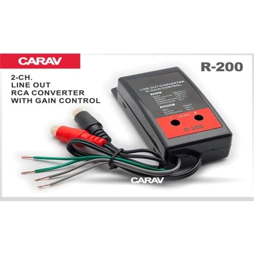 Low Level Converter Adapter Car Audio Rca Converter Converter Car Radio Cable