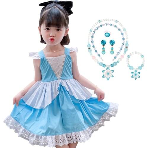 2021 New Baby Girls Princess Dress Cute Summer Sleeveless Clothings Princess Infant Girl Clothes Dress