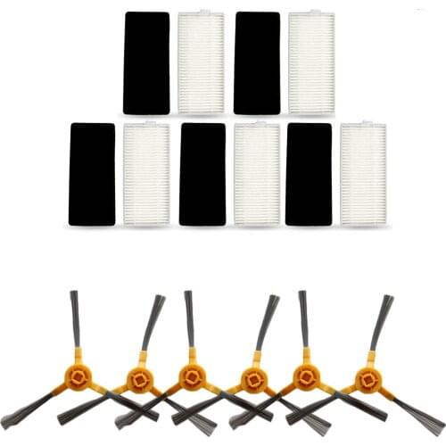 Suitable For Mamibot Exvac680s Sweeper Accessories 5 Filters + 6 Side Brushes For Cleaning The Home In Stock