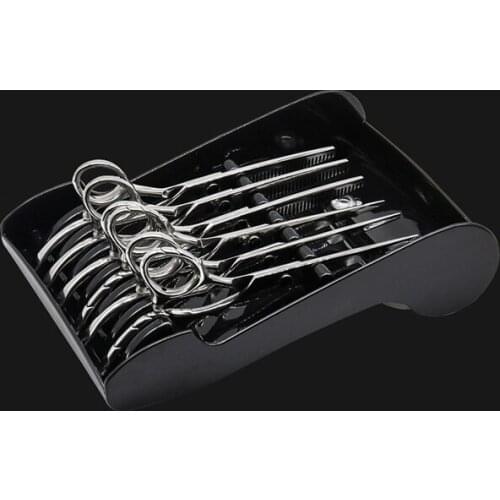 6 Holder Hairdressing Scissor Storage Tray Scissors Storage Slot Case Salon Placement Rack Hairdressing Tools Storage Box