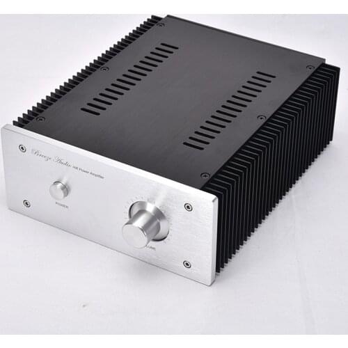 Heat Sinks on Both Sides of The Outer Side Class A Power Amplifier Case Small Case DIY Shell All Aluminum Wire Drawing Process