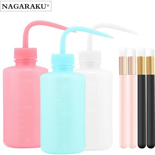 NAGARAKU Mousse Brush and Spray Bottle Lotion Holder Soft Cleaning Cosmetic Lashes Eyelash Extension Makeup Brush Set