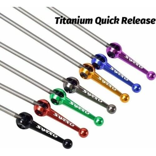 Mountain bike road wheel set ultralight titanium alloy quick release lever tapered hub quick release lever riding accessories