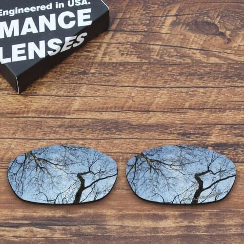 ToughAsNails Resist Seawater Corrosion Polarized Replacement Lenses for Oakley XS Fives Sunglasses Metallic Silver