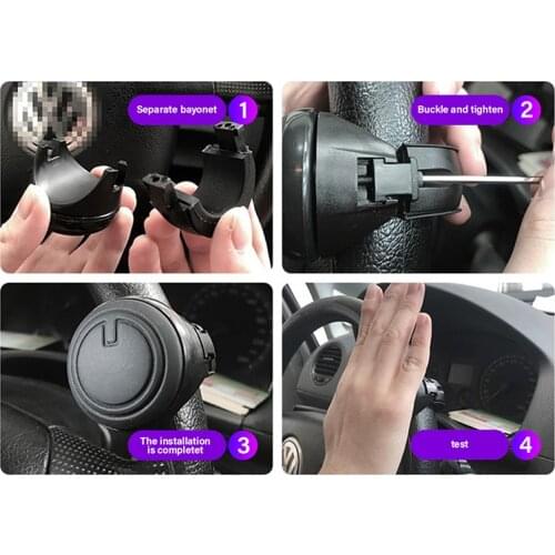 Power Handle Booster 360 Degree Rotation Helper Hand Control Steering Wheel Ball Shaped Metal Bearing Universal Fit Spinner Knob