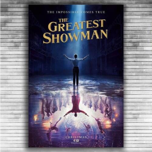 The Greatest Showman Hugh Jackman Michelle Williams Hot Movie 3 Silk Fabric Wall Poster Art Decor Sticker Bright