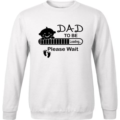 Mens Hip Hop Streetwear tracksuits Long Sleeve 2020 Dad To Be Loading Funny sportwears spring autumn Expecting Baby Sweatshirt