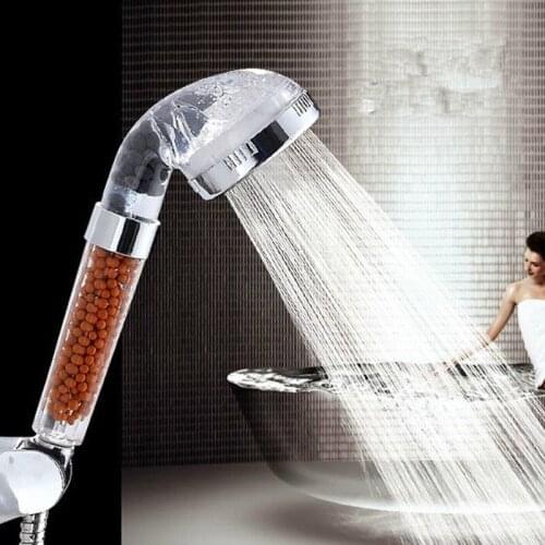 ZhangJi High Pressure Anion Spa Shower head Replacement filter balls Shower Handheld Water Saving Shower Head