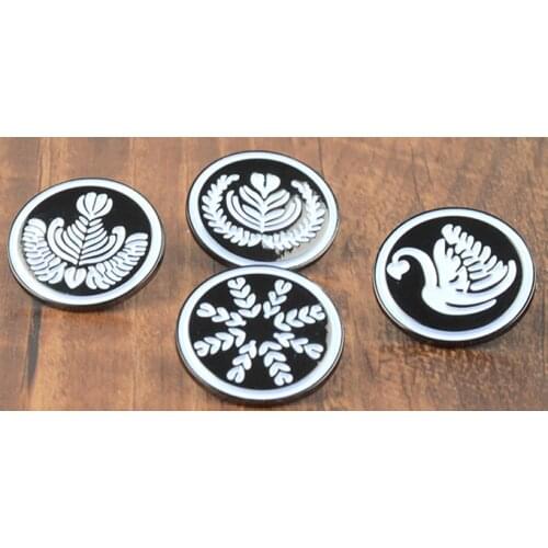 Barista badge Coffee Brooch hanging coffee makers badge pin retro accessories gift coffee appliances small Brooch barista pin